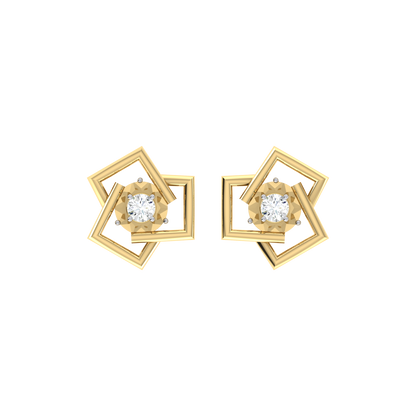 Whimsical Wonders Yellow Gold Diamond Earrings [yg]