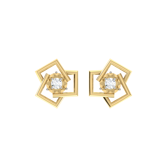 Whimsical Wonders Yellow Gold Diamond Earrings [yg]