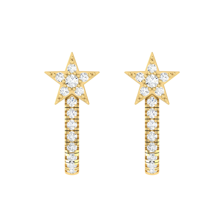 Brilliant Ray Diamond Earrings