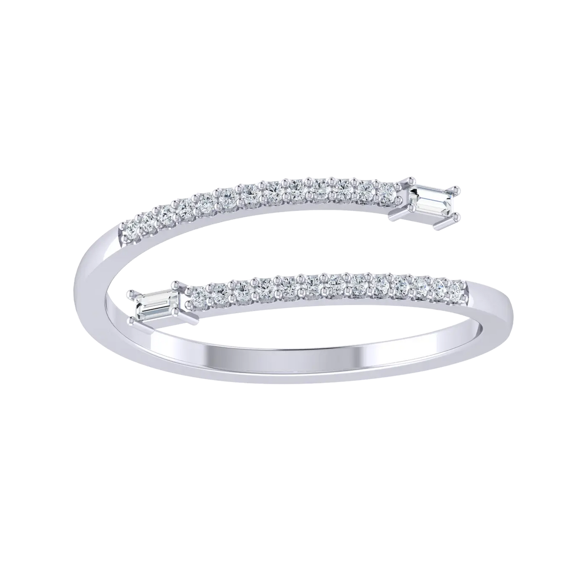 White Gold Lab Grown Diamond Ring - Bling Buffet [wg]