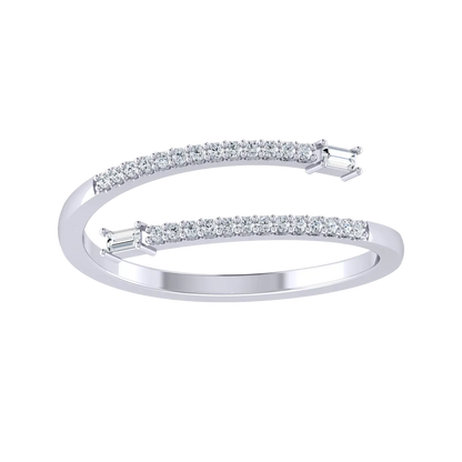 White Gold Lab Grown Diamond Ring - Bling Buffet [wg]