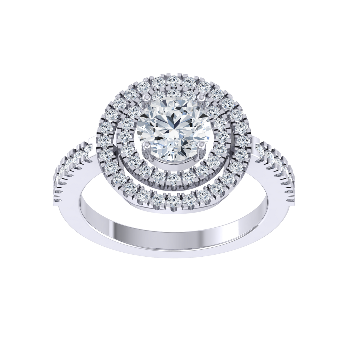 White Gold Lab Grown Diamond Ring - Elegance Personified [wg]