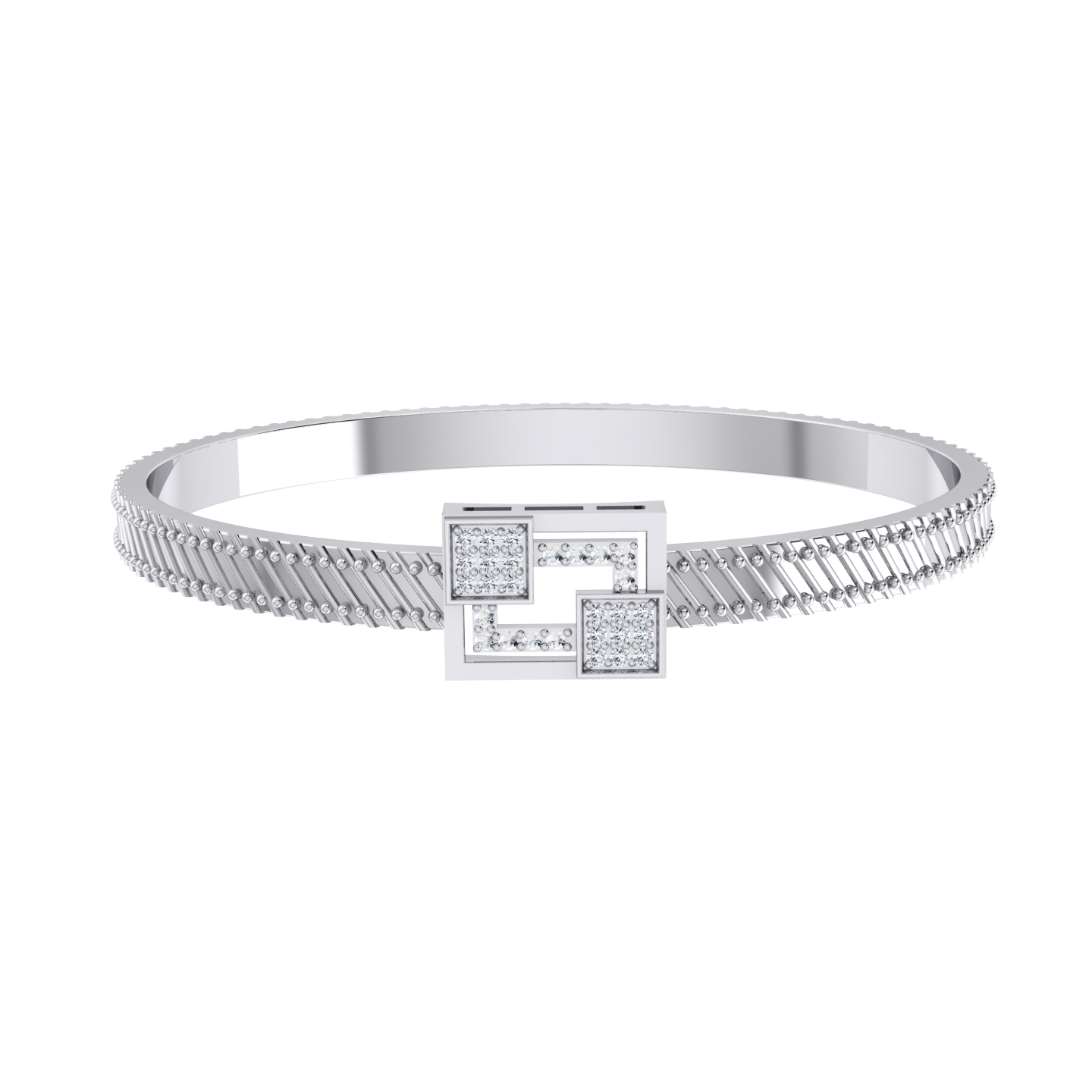 Princess Spark White Gold Diamond Bracelet [wg]