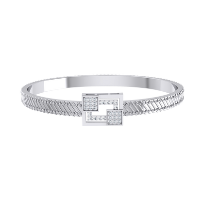 Princess Spark White Gold Diamond Bracelet [wg]