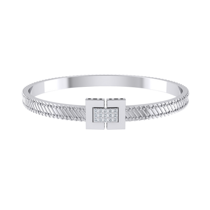 Starlight Symphony Lab-Grown White Gold Diamond Bracelet [wg]