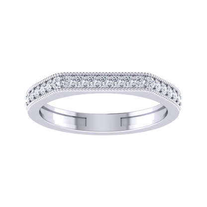 White Gold Lab Grown Diamond Ring - Dazzle Domain [wg]