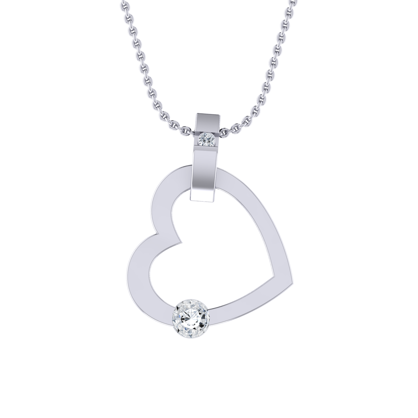 Infinite Passion White Gold Diamond Pendant [wg]