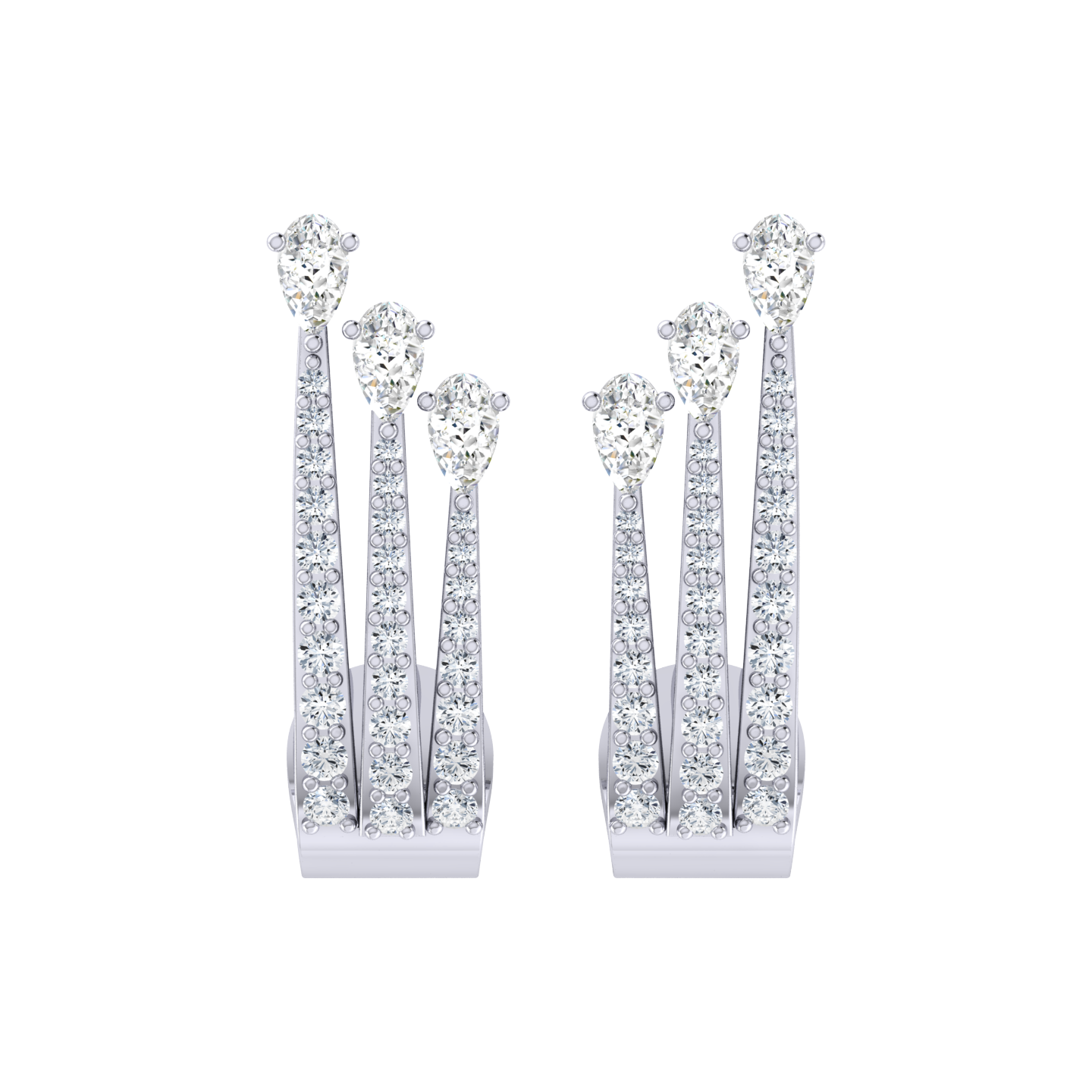 Endless Beauty White Gold Diamond Earrings [wg]