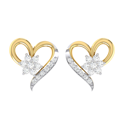 The Royalty Yellow Gold Diamond Earrings [yg]