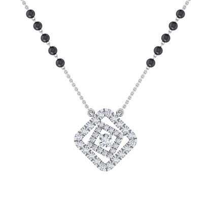 Timeless Grace White Gold Diamond Mangalsutra [wg]