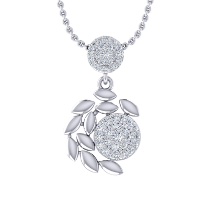 Serene Spark White Gold Diamond Pendant [wg]