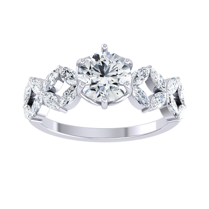 Gorgeous Gem White Gold Lab Grown Diamond [wg]