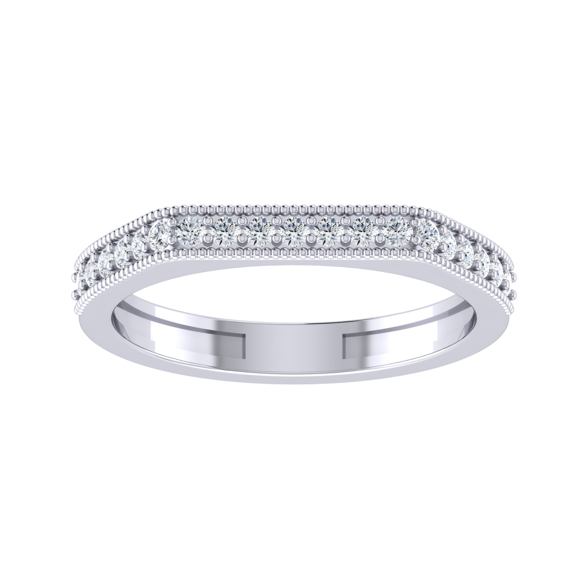 White Gold Lab Grown Diamond Ring - Dazzle Domain [wg]