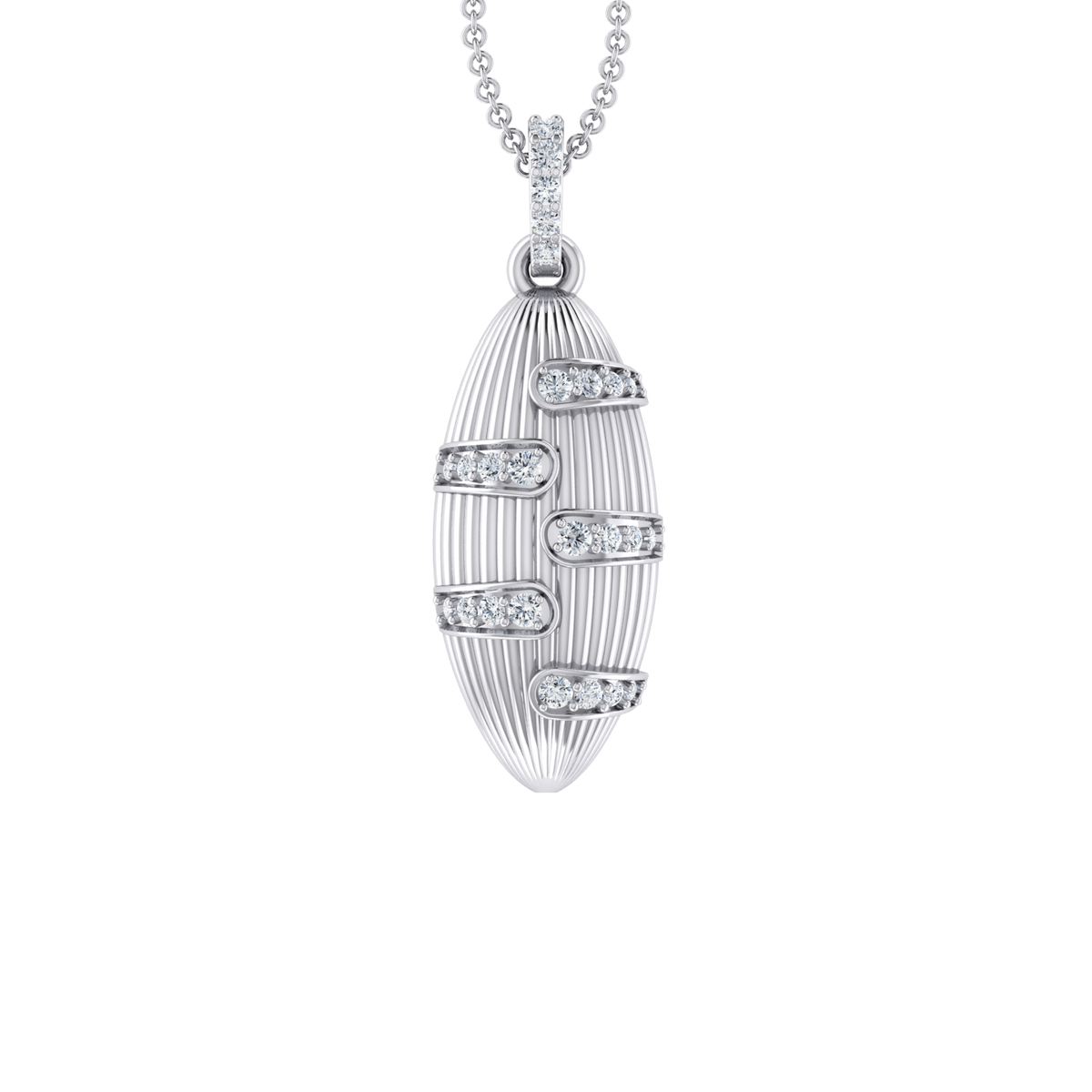 Graceful Glamour White Gold Diamond Pendant [wg]