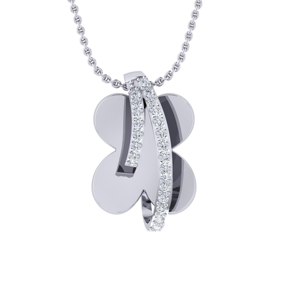 Graceful Glow White Gold Diamond Pendant [wg]