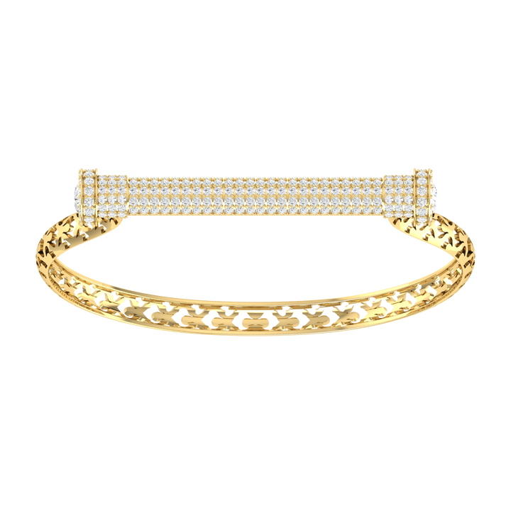 Moonlit Arc Diamond Bracelet