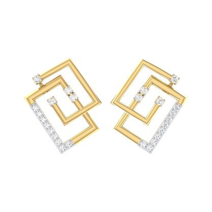 Radiance Drops Yellow Gold Diamond Earrings [yg]