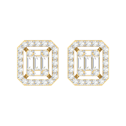 Mystic Medely Yellow Gold Diamond Earrings [yg]
