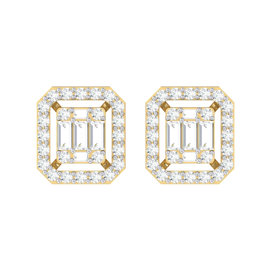 Mystic Medely Yellow Gold Diamond Earrings [yg]