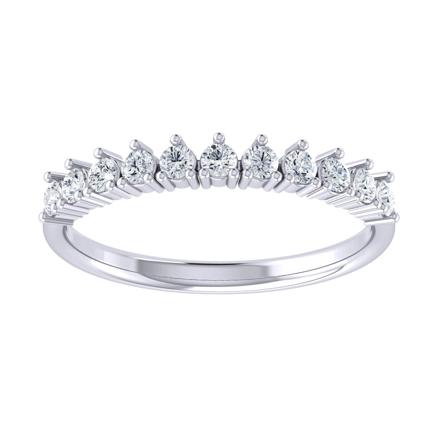 White Gold Lab Grown Diamond Ring - Brilliance Horizon [wg]