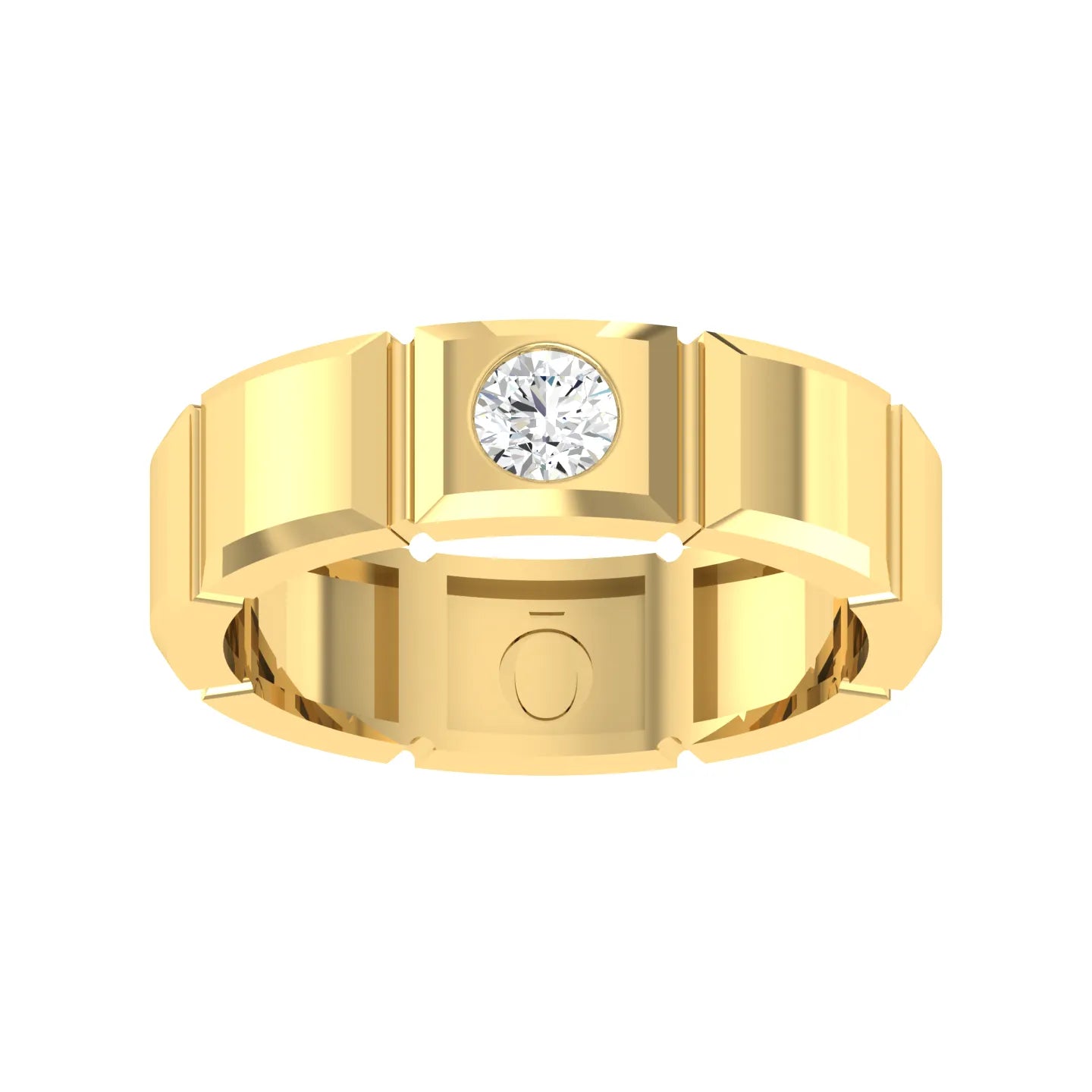 Radiant Mosaic Yellow Gold Diamond Ring [yg]