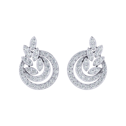 Luminous Loops White Gold Diamond Earrings [wg]