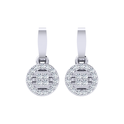 Bling On White Gold Diamond Earrings [wg]