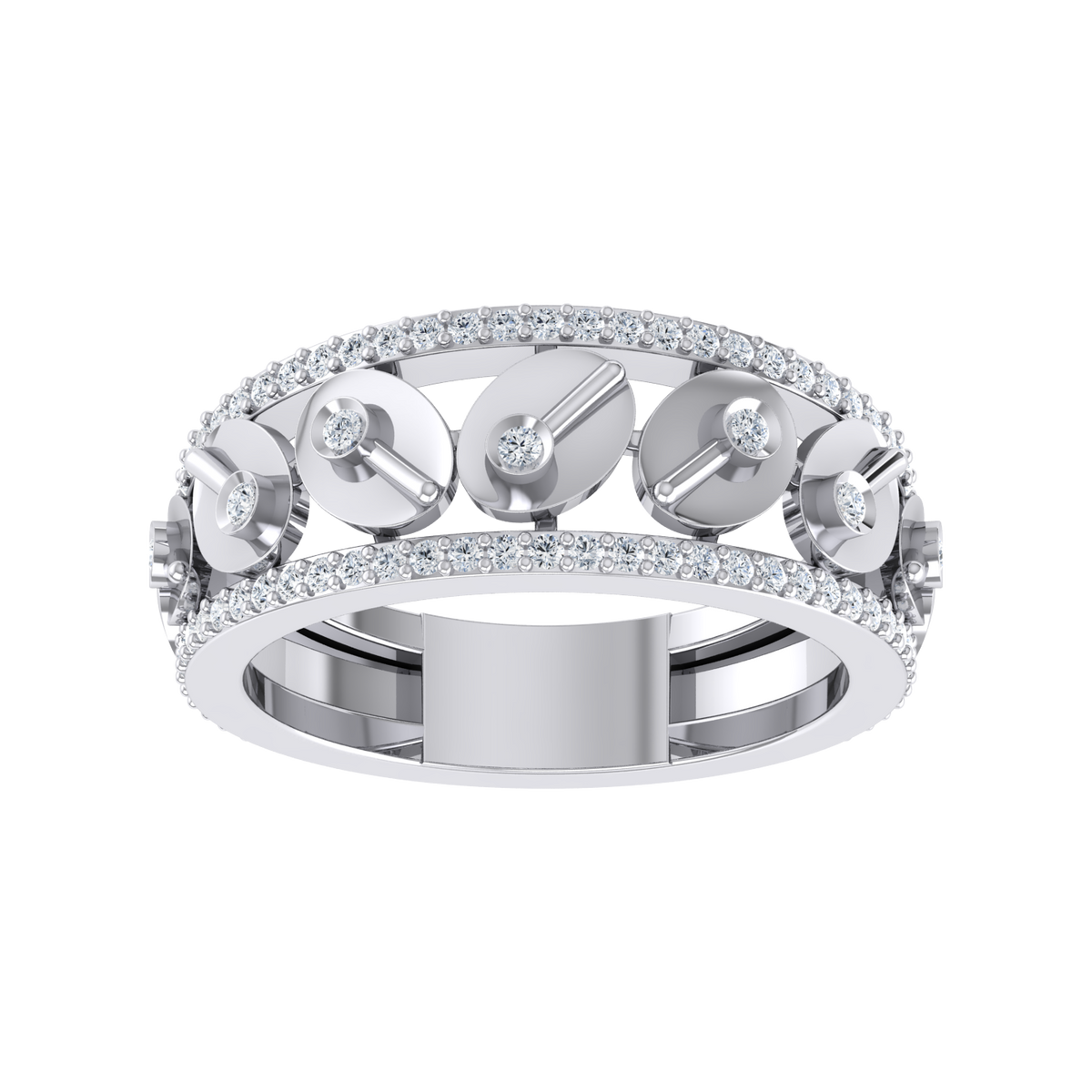Opulent Oasis White Gold Diamond Ring [wg]