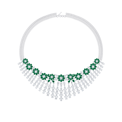 Flora Glimmer Diamond Necklace
