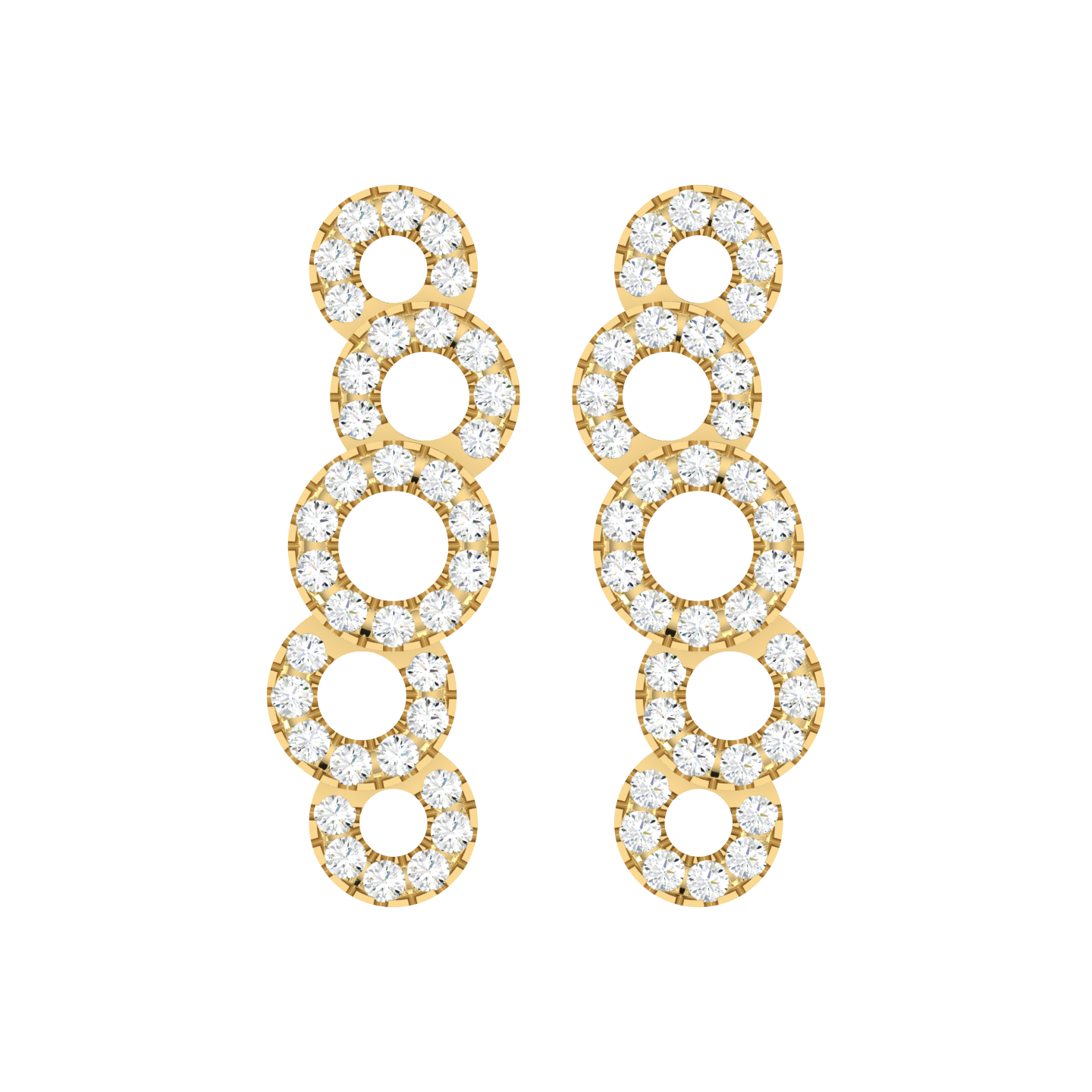 Winding Grace Diamond Earrings