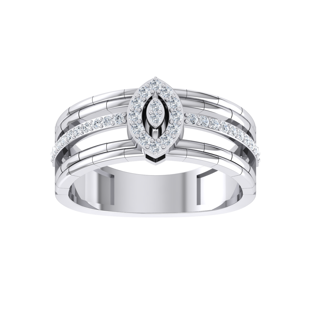 White Gold Lab Grown Diamond Ring - Divine Beauty [wg]