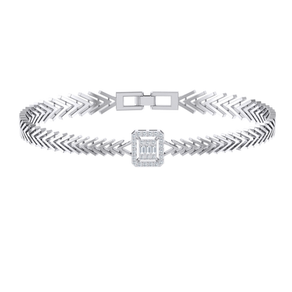 Luminous Majesty White Gold Diamond Bracelet [wg]