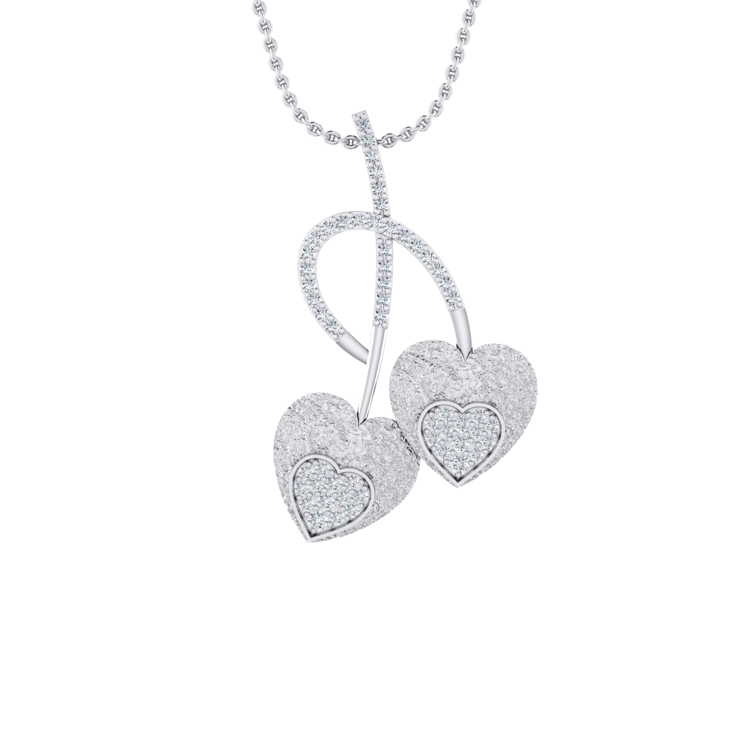 Petite Sparkle White Gold Diamond Pendant [wg]