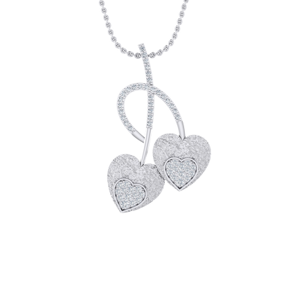 Petite Sparkle White Gold Diamond Pendant [wg]