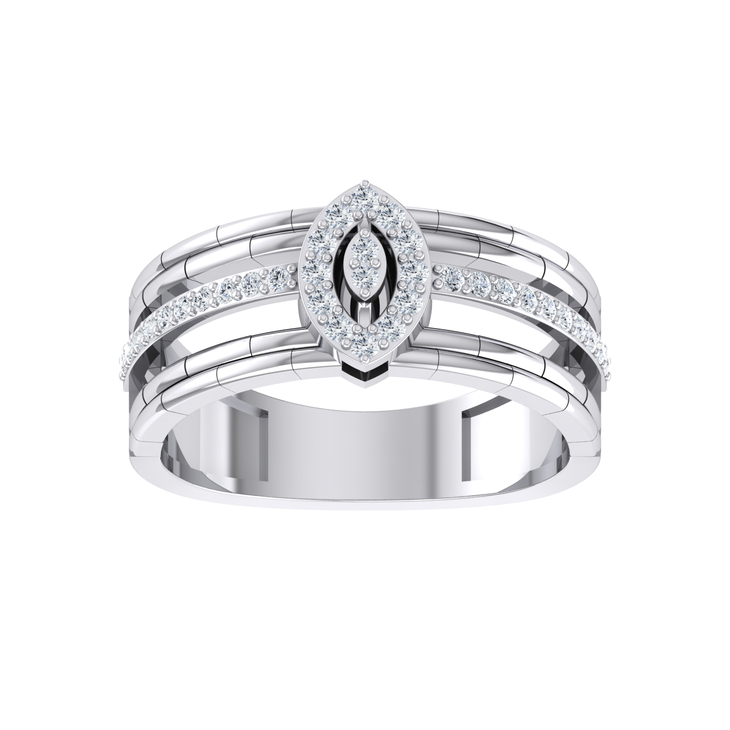 White Gold Lab Grown Diamond Ring - Divine Beauty [wg]