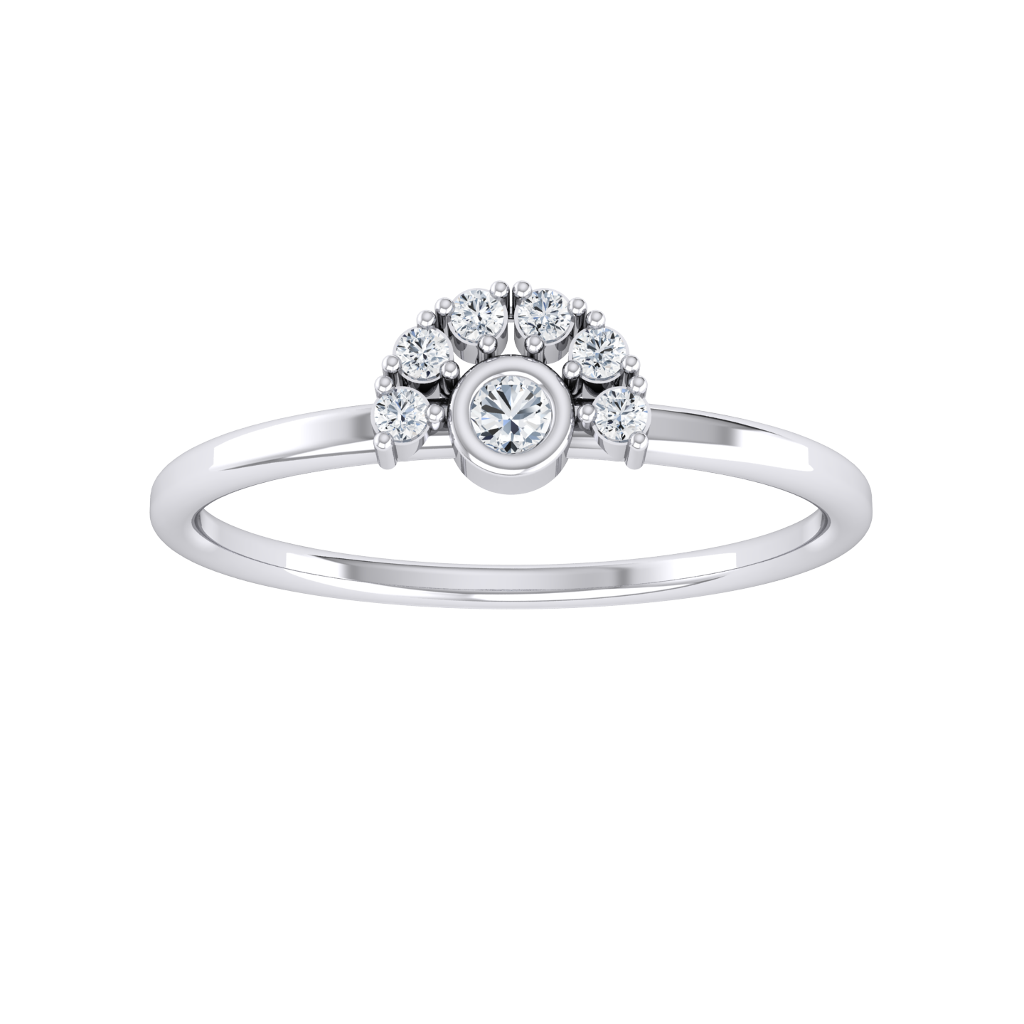 Timeless Glimmer White Gold Diamond Ring  [wg]