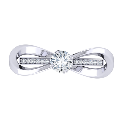 White Gold Lab Grown Diamond - Floral Spark [wg]