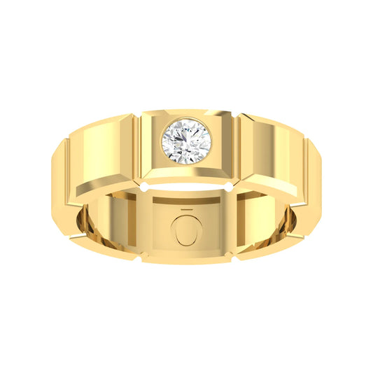 Radiant Mosaic Yellow Gold Diamond Ring [yg]