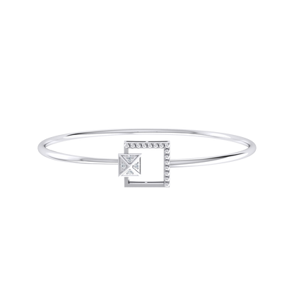 Radiance Elegance White Gold Lab Grown Diamond Bracelet [wg]