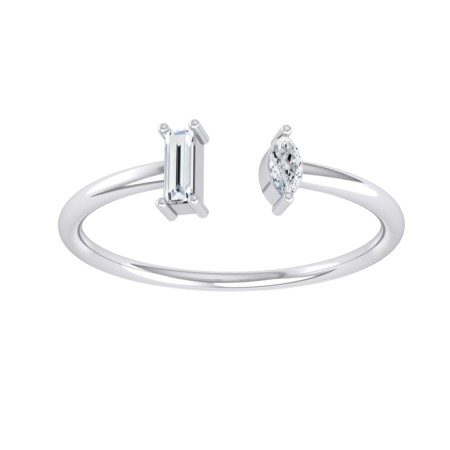 Star Light White Gold Diamond Ring [wg]