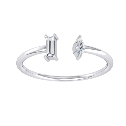 Star Light White Gold Diamond Ring [wg]