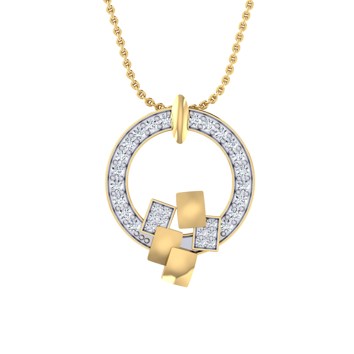 Classic Allure Yellow Gold Diamond Pendant [yg]