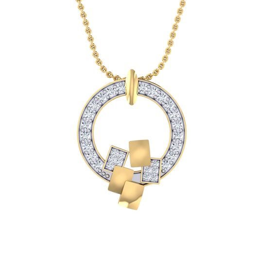 Classic Allure Yellow Gold Diamond Pendant [yg]