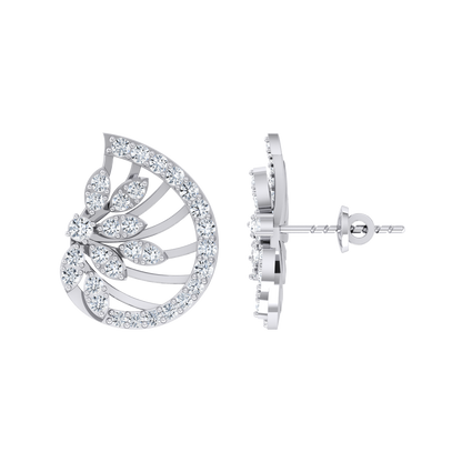 White Gold Diamond Earrings - Diamond Forever [wg]