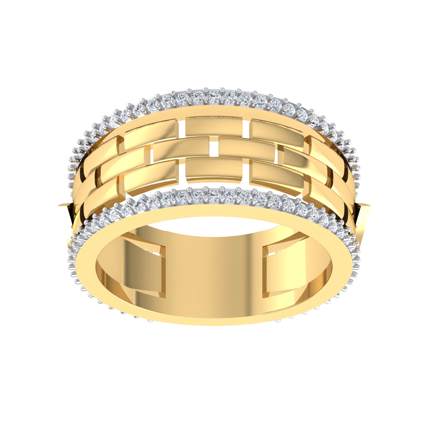 Yellow Gold Lab Grown Diamond - Exquisite Band [yg]