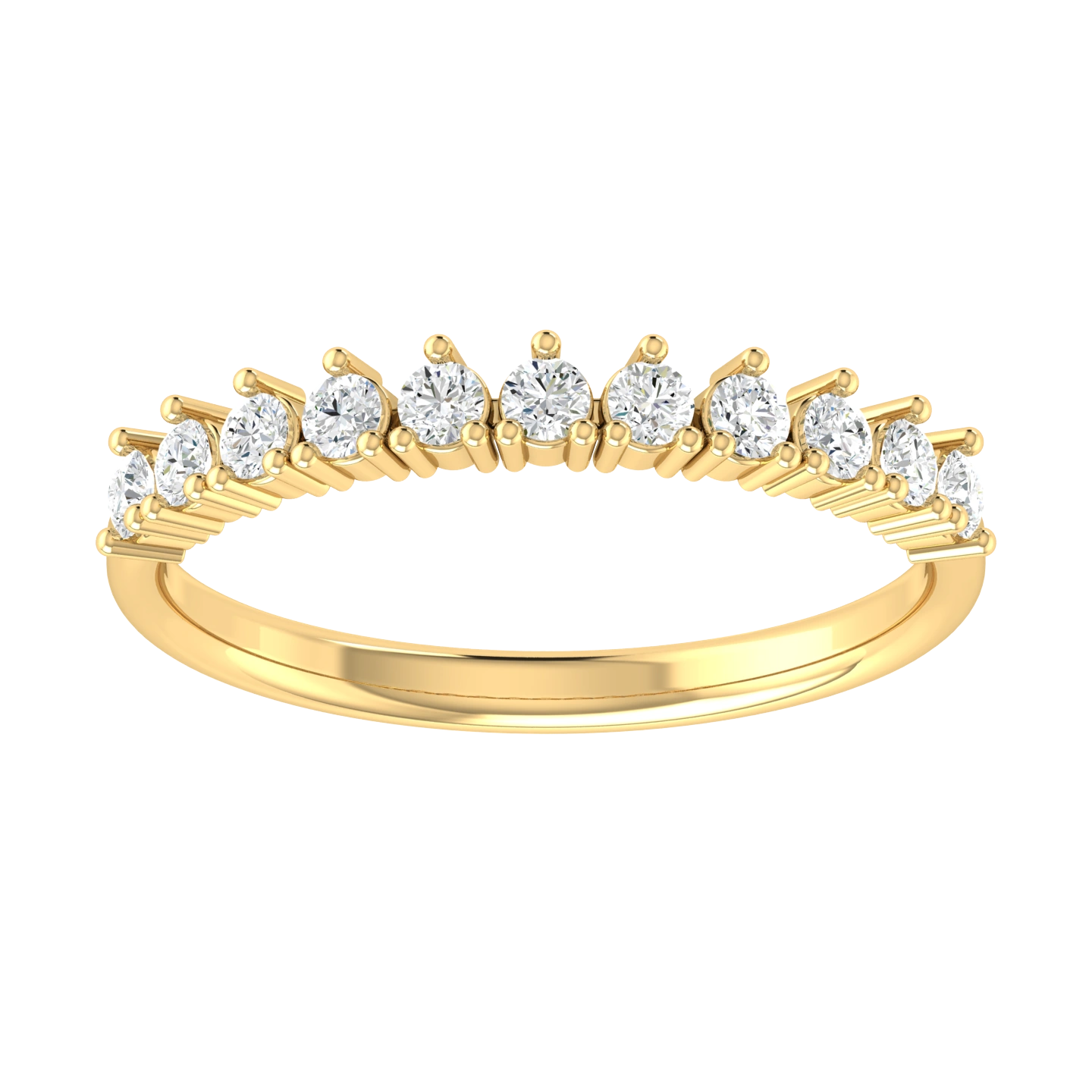 Yellow Gold Lab Grown Diamond Ring - Brilliance Horizon [yg]