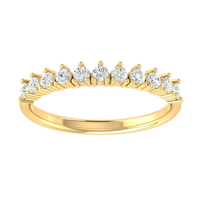 Yellow Gold Lab Grown Diamond Ring - Brilliance Horizon [yg]
