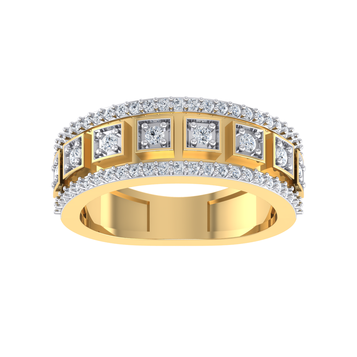Serenity Sparkle Yellow Gold Diamond Ring  [yg]