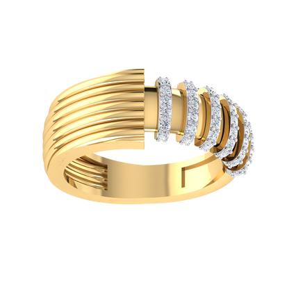 Yellow Gold Lab Grown Diamond Ring - Dazzling World [yg]