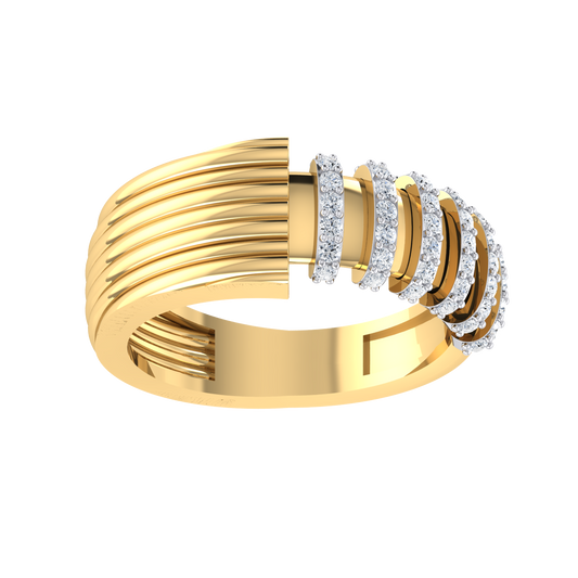 Yellow Gold Lab Grown Diamond Ring - Dazzling World [yg]